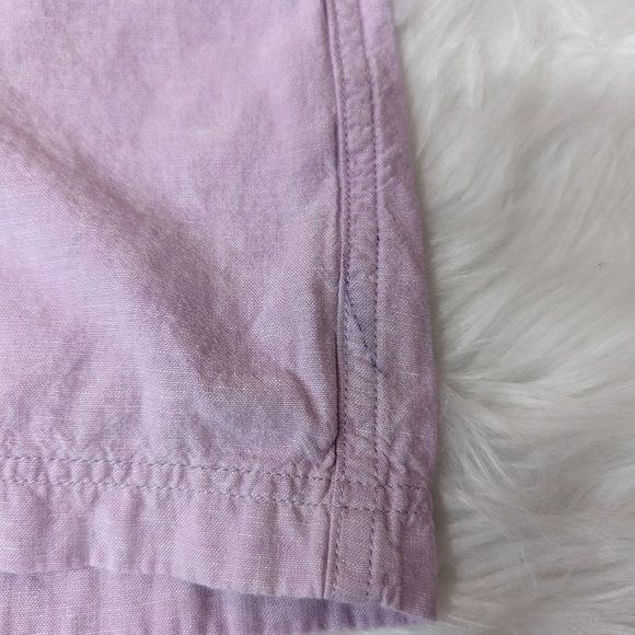 Eddie Bauer Women's Light Purple Linen Blend Shorts Size XXL - Picture 5 of 6